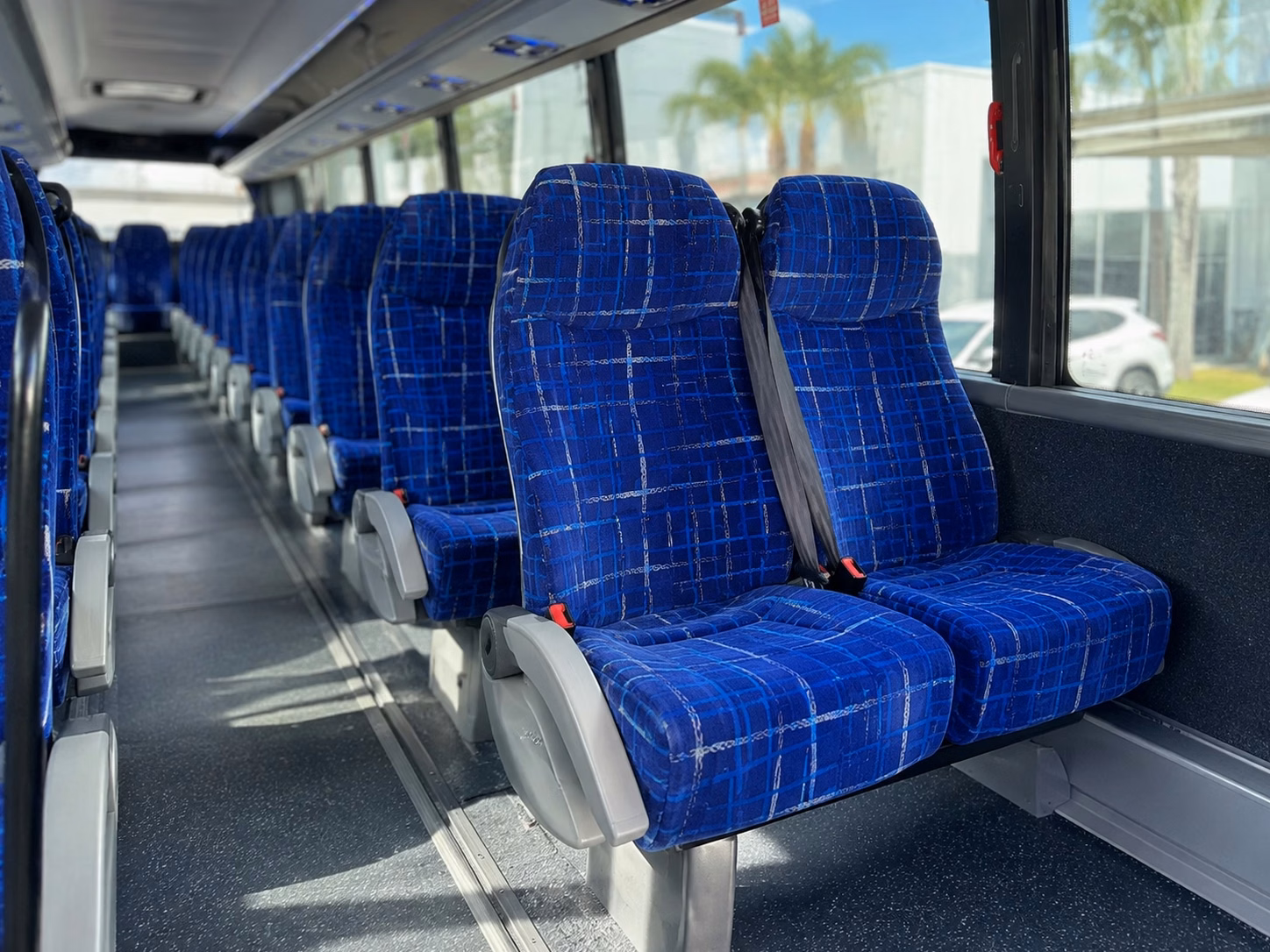 56 passenger charter bus interior