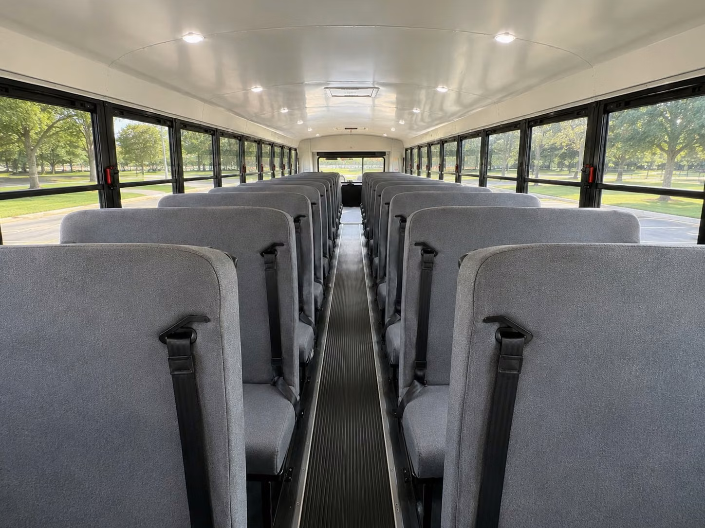 school bus interior